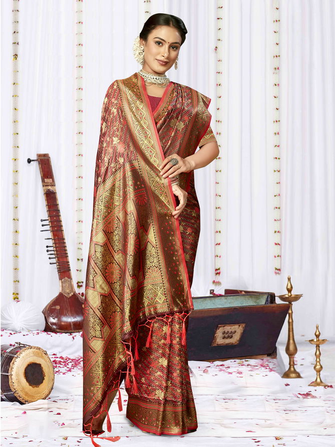 Sagarika Satan By Bunawat Designer Wedding Satin Silk Sarees Wholesale Shop In Surat
